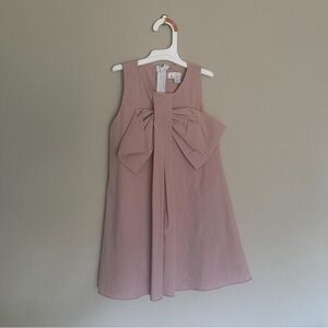 Elegant Pink Sleeveless Kids Dress